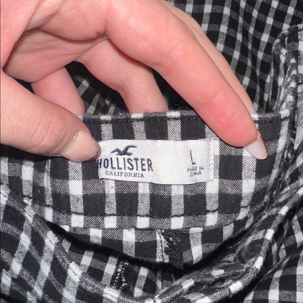 Hollister Plaid Stretchy Straight Leg Pants - Picture 5 of 6